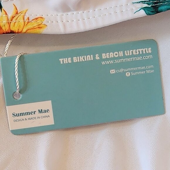 Summer Mae Women's Floral Swim Dress Tummy Control One Piece Swimsuit XXL NWT - Picture 9 of 10